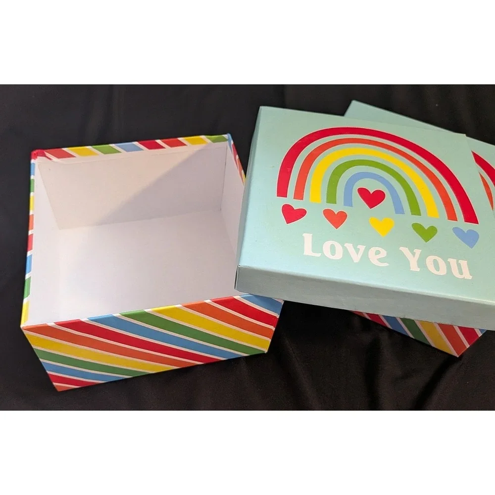 LOT OF 2 RAINBOW, LOVE YOU  6.5